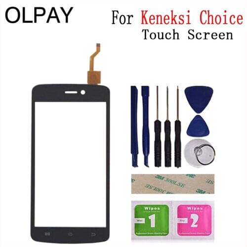 Touch Screen Glass For Keneksi Choice 5.0'' inch Touch Screen Digitizer Glass Sensor Tools Free Adhesive+Clear Wipes