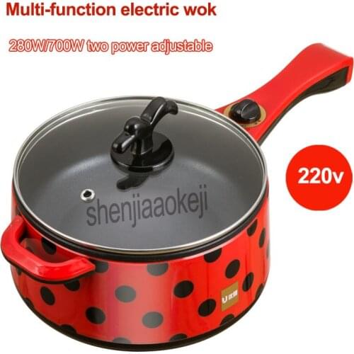 220v 700w Multi-function Electric wok Household non-stick pan student dormitory mini frying pan kitchen cooker to 1-2 people
