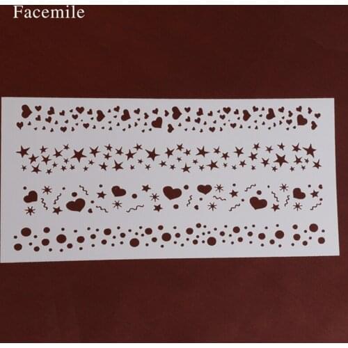 23x12cm Facemile New Brand Paisley Cake Fondant Cupcake Decorating Baking Cupcake Templates Stencil 54046