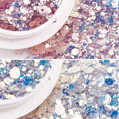 3D Laser Holographic Nail Sequin Face Eye Nail Beauty Mermaid Makeup Diamond Glitter DIY Nail Art Eyeshadow Face Body Decoration