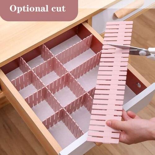 4pcs Adjustable Clapboard Drawer Divider Partition Storage Organiser Wardrobe Closet Separator For Underwear Socks Belt