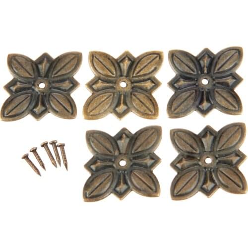 50Pcs 30*27mm Antique Brass Furniture Upholstery Nail Tachas Jewelry Gift Box Door Sofa Decorative Tack Stud Pushpin Doornail