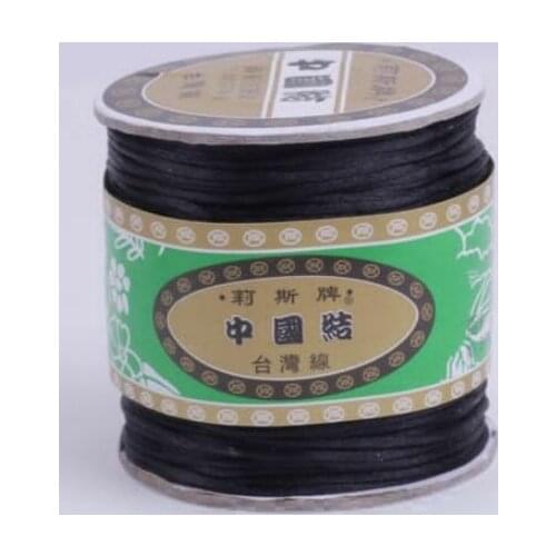 White Black mix 1.5mm nylon 160M/175yards/lot Chinese Knot String Nylon Cord Rope Crystal Bracelet Braided Macrame bead y343