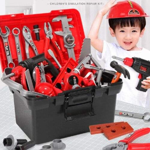 Childrens repair tool Toy Box Baby simulation repair tool electric drill screwdriver repair toy set boys toy gift