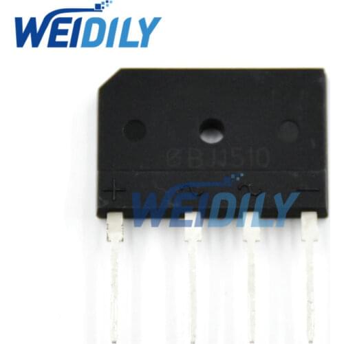 5PCS GBJ1510 gbj1510 1000V 15A Diode Bridge Rectifier Single Phase Bridge Rectifier IC Chip Through Hole Diy Electronic