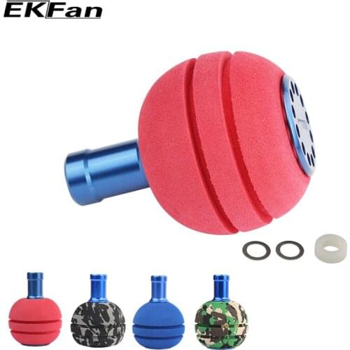EKfan Fishing Handle Knobs DIY Handle Knobs EVA Material Bait Casting Spinning Fishing Accessory