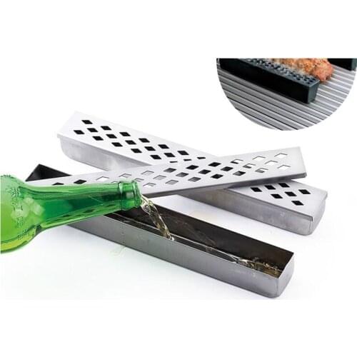 Smoker Box Cold Smoke Generator Stainless Steel Barbecue Tube Grill Humidifier Mesh Pellet Tool Meat Fish Salmon BBQ Accessories