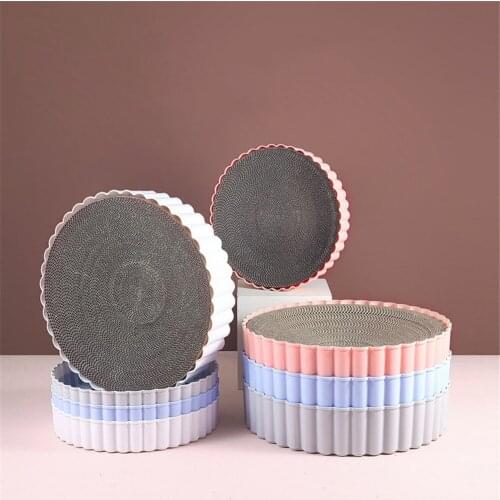 Cat Scratcher Board Corrugated Paper Pet Grinding Nails Scraper Mat Protect Furniture Round Indoor Kitten Sleep Rest Bed Pad