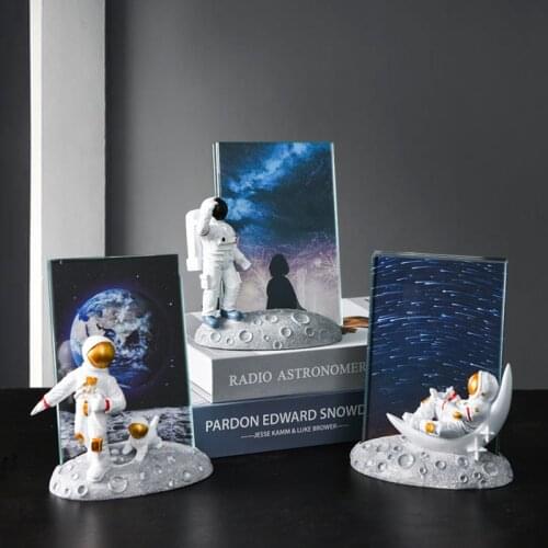 Creative Cartoon Resin Crafts Decoration New Spaceman Astronaut Photo Frame Cartoon Home Desktop Decoration Home Decoration