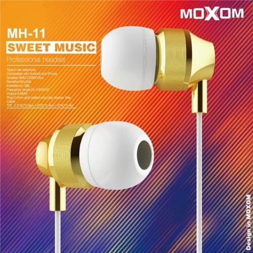 MOXOM Hi-Fi Earphones with Mic Wired Earphone High Fideli Earbuds Sport Travel Earphone for Samsung for iPhone for MP3/4/5