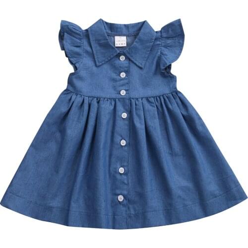2017 New Brand Sleeeveless Toddler Infant Child Baby Kids Girl Princess Summer Sleeveless Sundress Party Dress Clothes 1-6T