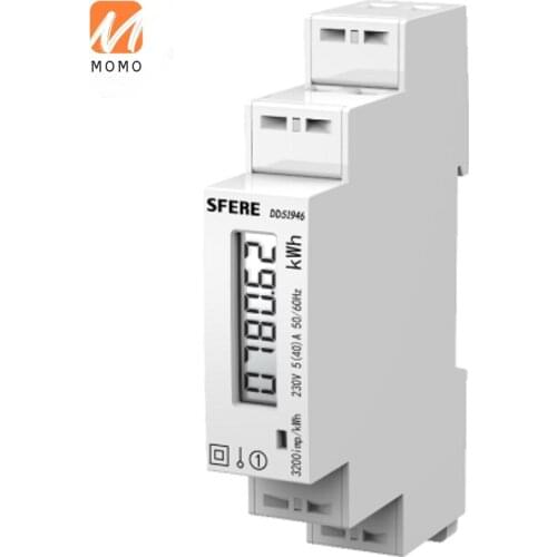 Din rail mounted kwh meter electric utilities power monitor sub-metering