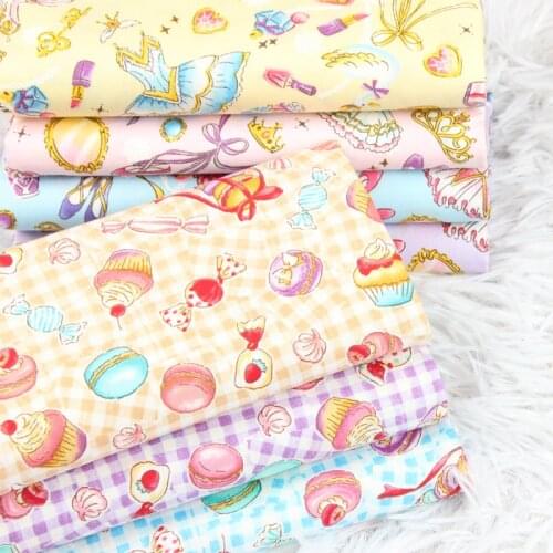 Handmade DIY Bag Garment Dress Print Sewing Material 100% Cotton Brocade Fabric Other Fabric Plain Woven Hot Air Through 110cm