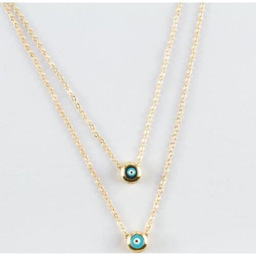 Evil eye Figured Dual Necklace