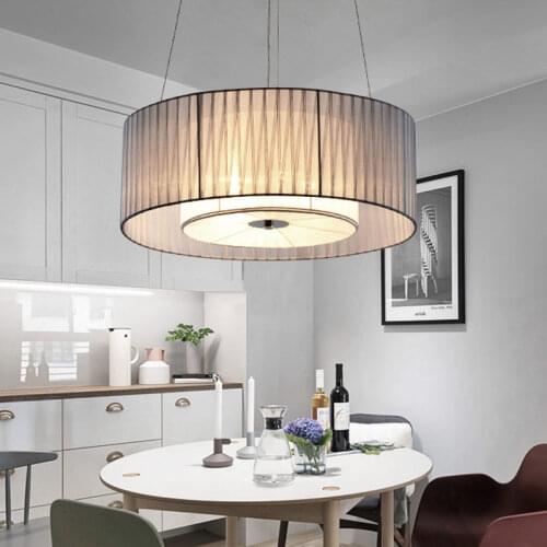 Nordic designer chandelier Minimalist Iron Art Home Decor ring led chandelier Indoor Origami farmhouse lighting