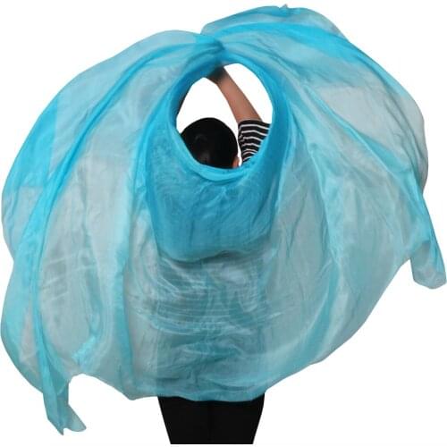 100% silk Belly dance veils New design real silk bellydance veil dance Accessories wholesale Size and color can be customized