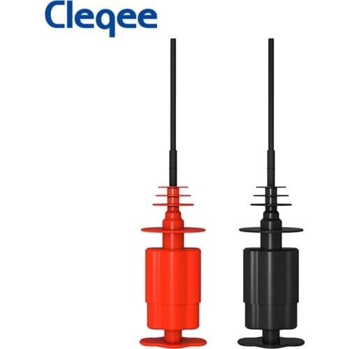 High Voltage Flexible Testing Hook Clip 2PCS Professional PVC Insulated Nickel Plated Copper Needle Test Probe 5600V