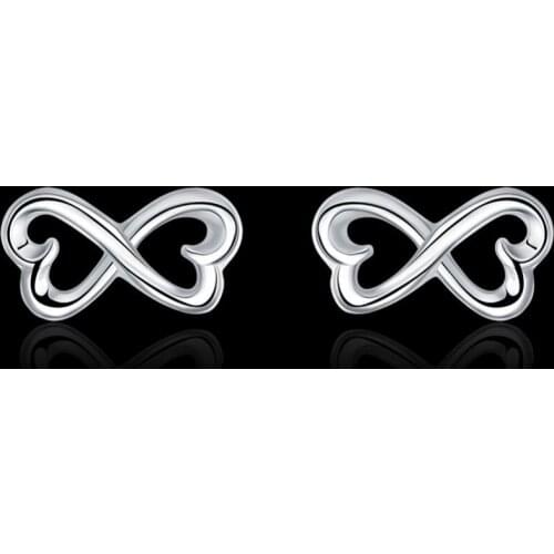 Wholesale hot Brands 925 Sterling Silver Creative numbers stud Earrings for Women Fashion Holiday gifts Charm party Jewelry