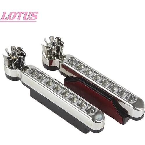 1PCS Car Running Lights Styling No Need External Power Supply Car Daytime Wind Energy 8 LED Daylight Headlight Lamp Hotsale