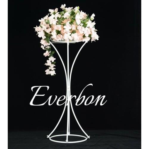 10 pcs/lot 80cm Tall white Metal Flower Vases Table Centerpiece Wedding Decoration