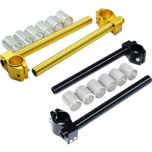 2pcs Universal Racing Adjustable CNC 26MM 30MM 31MM Clip On Ons Fork Handlebars Handle Bar For Cafe Racer Motorcycle 2021 New