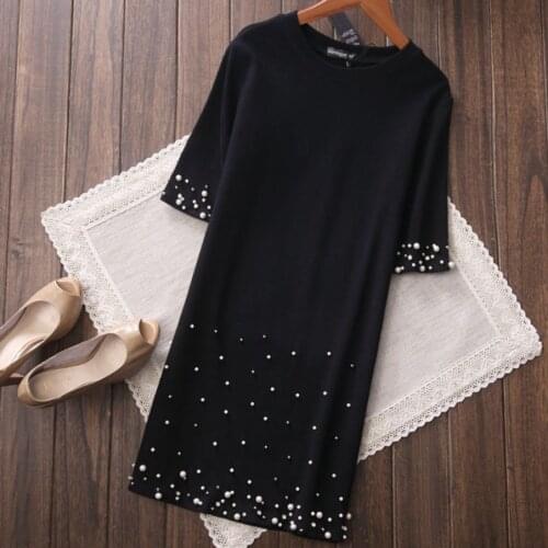2020 summer fashion beading t-shirt women short sleeve slim COTTON top tees plus size 3XL