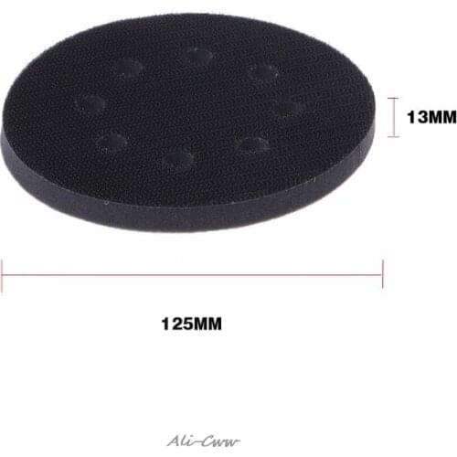 5 Inches 8-Hole Soft Sponge Interface Pad for Sanding Pads Hook&Loop Sanding Discs for Uneven Surface Polishing Power Tools