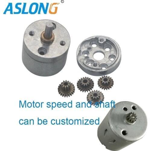 6v 1360rpm 12v 370 dc gear motor 25mm metal gear reducer CW/CCW Speed governing shaft can be customized 24V DC Motor JGA25-370