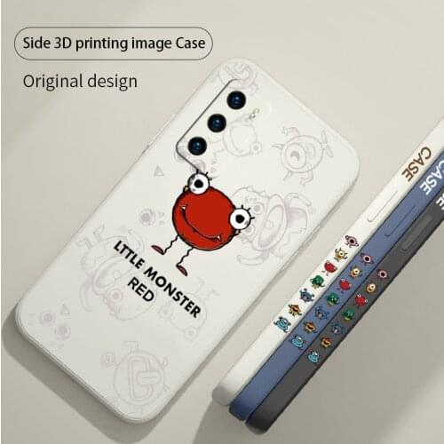 Favourite Monster Pattern Phone Case For Huawei P40 P40Lite P30 P20 Mate 40 40Pro 30 20 Pro Lite P Smart 2021 Y7a Cover