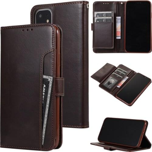 Phone Case for iPhone 12 mini Flip PU Leather Wallet Case For iPhone 12 12 Pro Max Phone Cover With Card Slots for Smartphones