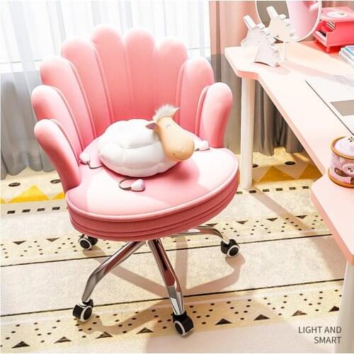 Home computer chair back girl lovely bedroom comfortable sedentary office learning lift swivel chair