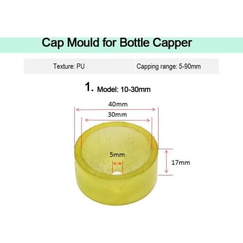 Cap Mould for Bottle Capper, Capping Head Inner Pad, Capping Machine Rubber Pad, Wear-resistant Bottle Cap Pad