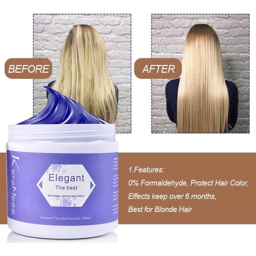 Keratin Treatment Mask Salon Elegant Damage Hair Root Tonic Keratina Hair & Scalp Treatment Straight Hair Care Dropshipping