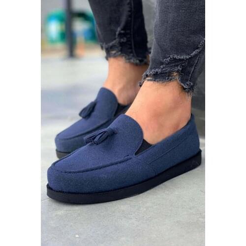 Knack Loafer Men 'S Classic Shoes 007 Blue Seasonal Casual Orthopedic Base Style Spring Summer 2021 Fashion Step-in Inner Lining Cotton