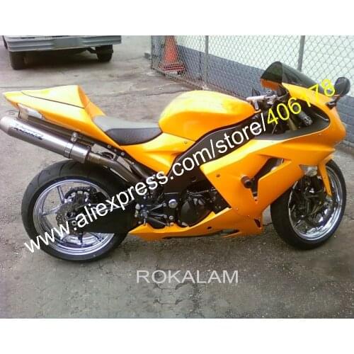 Body Kit For Kawasaki NINJA ZX 10R 06-07 ZX-10R ZX10R ZX 10 R 2006 2007 Yellow Motorbike Fairing Kit (Injection Molding)