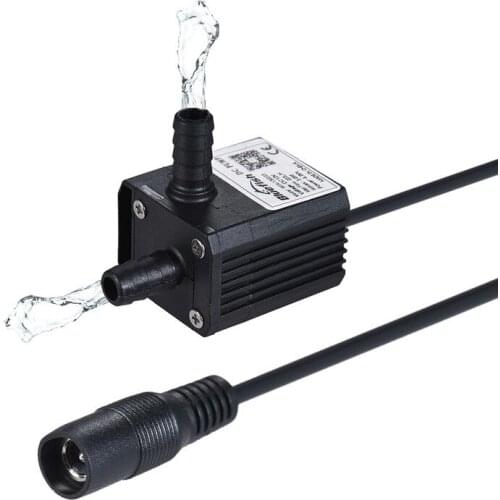 Aquarium Mini Submersible Oil Water Pump Ultra-quiet Max Lift 3 Meters 220L/H DC 12V for Fish Tank Aquarium Fountain Circulating