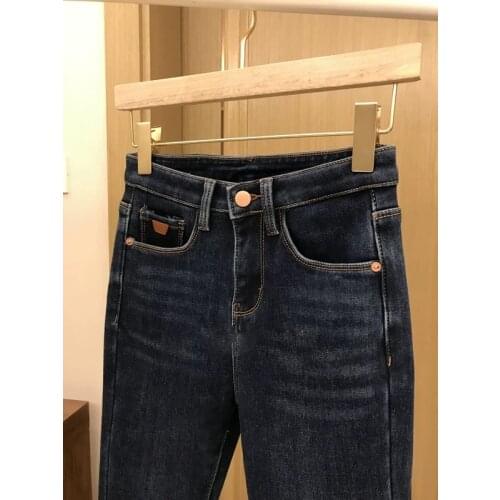 Soft High Waist WomenS Trousers Denim Streetwear Jean Vintage Girls Jeans Woman Pants Pencil Slim Stretch Femme Pantalon Mujer