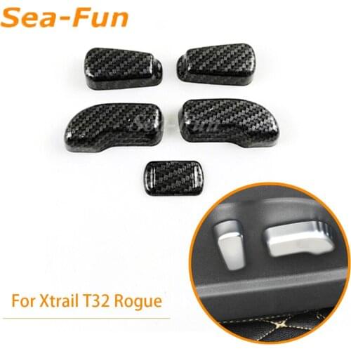 Car Body Cover Seat Adjustment Knob Button Switch Trim Parts Interior Mouldings For Nissan X- Trail Xtrail T32 Rogue 2014-2017