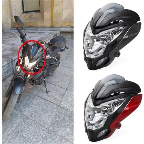 For BAJAJ Pulsar 150 200 Front Headlight Headlamp Assembly PULSAR150 PULSAR200 Motorcycle Head Lamp Lihgt Pulsar 150/200 Fairing