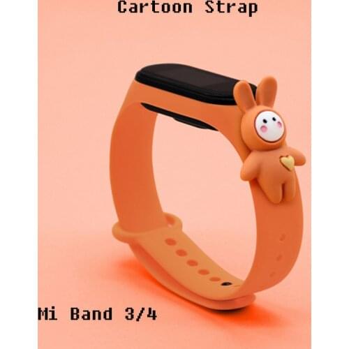 Suitable For Mi Band 3/4 5Strap Smart Bracelet Suitable For Xiaomi MiBand 3/4 5Wrist Strap NFC Cartoon Strap Bracelet