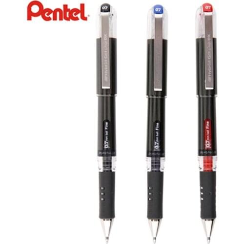 6Pcs/Lot Gel Pen Pentel K227 Hybrid 0.7mm High Quality Red/Blue/Black Color Smooth Writiing School Supplies