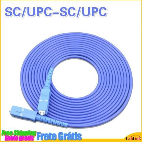 SC/UPC-SC/UPC 5PCS Armoured SM Fiber Optic Patch Cord Jumper 3.0mm Fibra Optica FTTH Single Mode