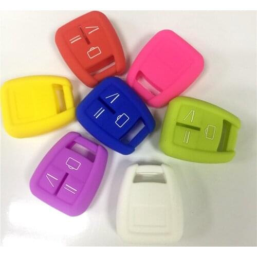 Silicone Rubber car key cover case shell protect for Opel Astra Zafira Vauxhall Vectra Omega 3 Buttons Remote Repair