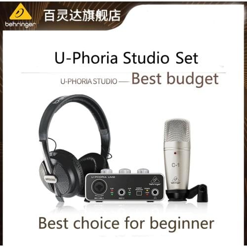 BEHRINGER umc22/um2 studio set microphone Headphone Amplifier sound card Focusrite