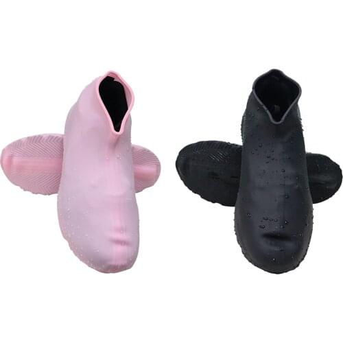 Waterproof Shoe Cover Silicone Unisex Reusable Shoes Protectors Rain Boots Reusable Shoes Protectors Rain Boots Overshoes For Ad
