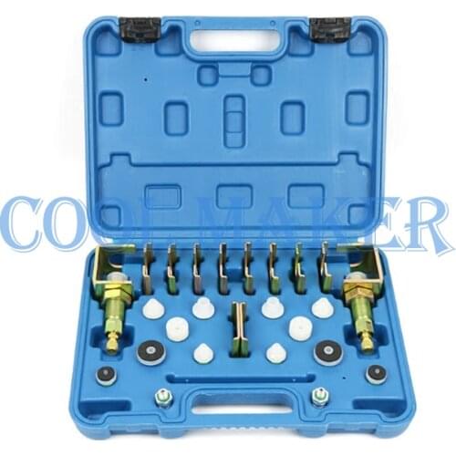 High quality Auto air conditioner mult-purpose flushing & leak adapter leak test repair tool Flush Fitting Adapter Kit