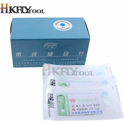 Round Suture needle surgery tool microsurgery nylon monofilament wire round harmless needle surgical instrument 1pc Tool Parts