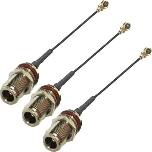 10pcs 1.13 IPX U.FL IPEX to N Female O-ring Waterproof Connector RF Coaxial Pigtail 1.13mm Cable 5cm 10cm 15cm 20cm 30cm 50cm