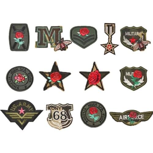 Army Nicai Flower Bug Clothes Patch Patch Patch Factory Direct Skull Wings Denim Patch Cloth Label