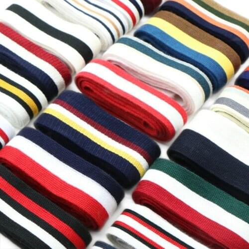 Buulqo 1 meter Clothing accessories decorative ribbon multi-color Mercerized cotton strap for trimming ribbons lace cords